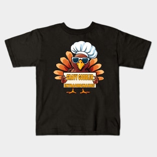 Thanksgiving Turkey Chef Kids T-Shirt